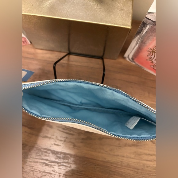 Canvas Pencil Case with Colorful Books Design and Quote - Picture 3 of 3